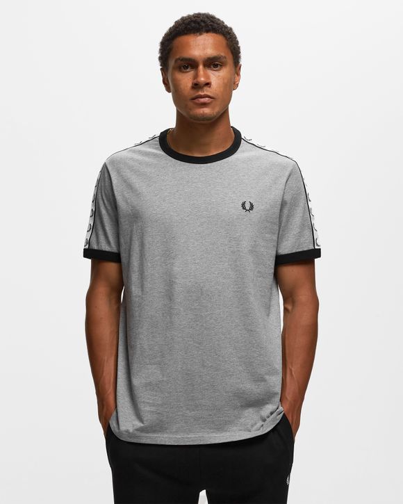 fred perry taped ringer t shirt yellow