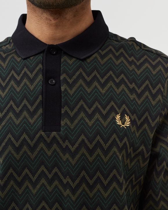 Fred Perry JACQUARD POLO SHIRT Green | BSTN Store