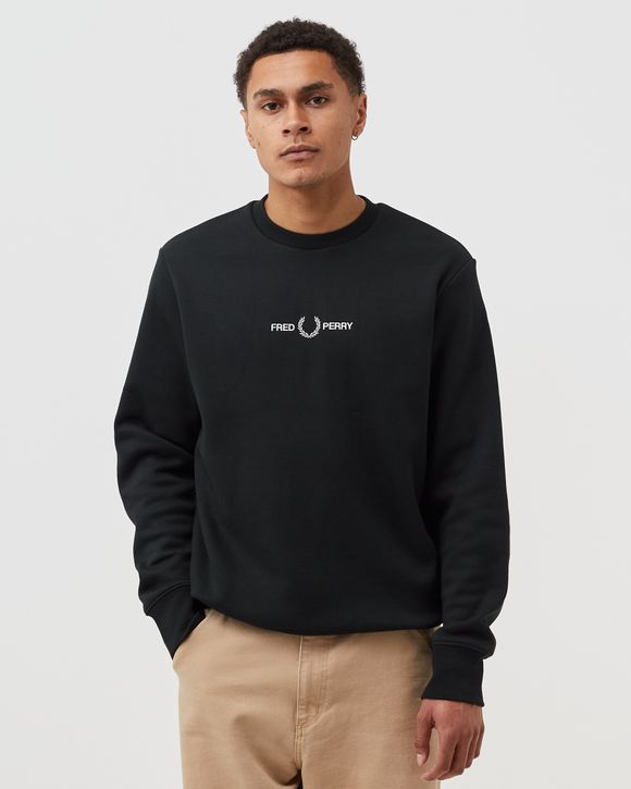 Fred Perry EMBROIDERED SWEATSHIRT Green BSTN Store