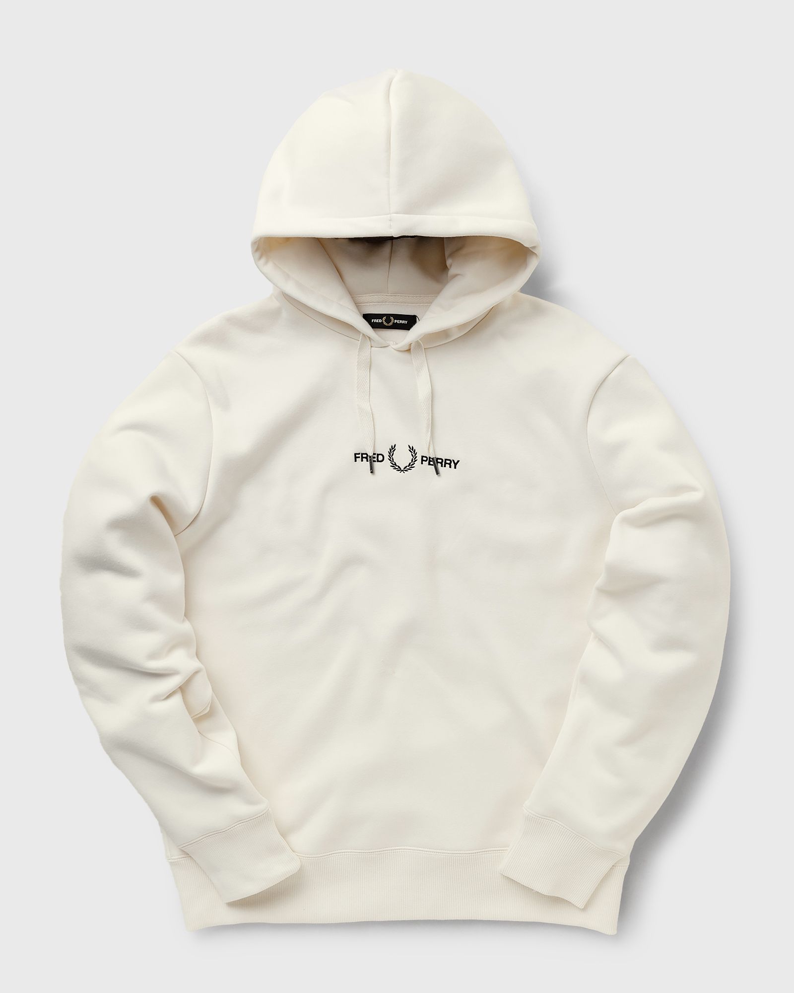 Fred Perry EMBROIDERED HOODED SWEATSHIRT White | BSTN Store