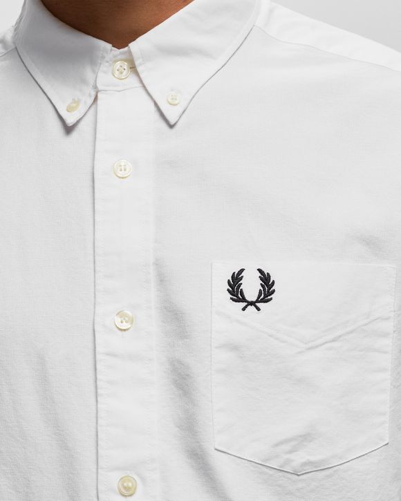 Fred Perry OXFORD SHIRT White - WHITE