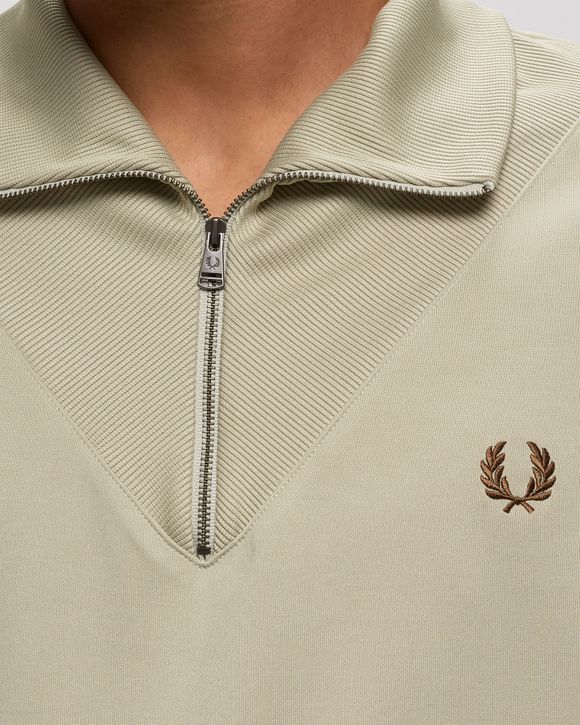 Half Zip Rib Insert Track Top