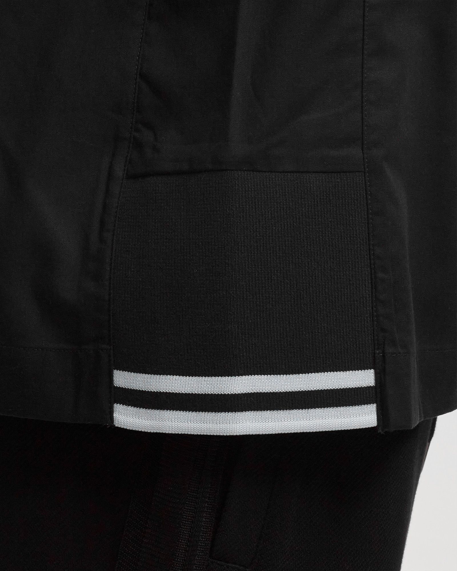 Tipped Hem Revere Collar Shirt