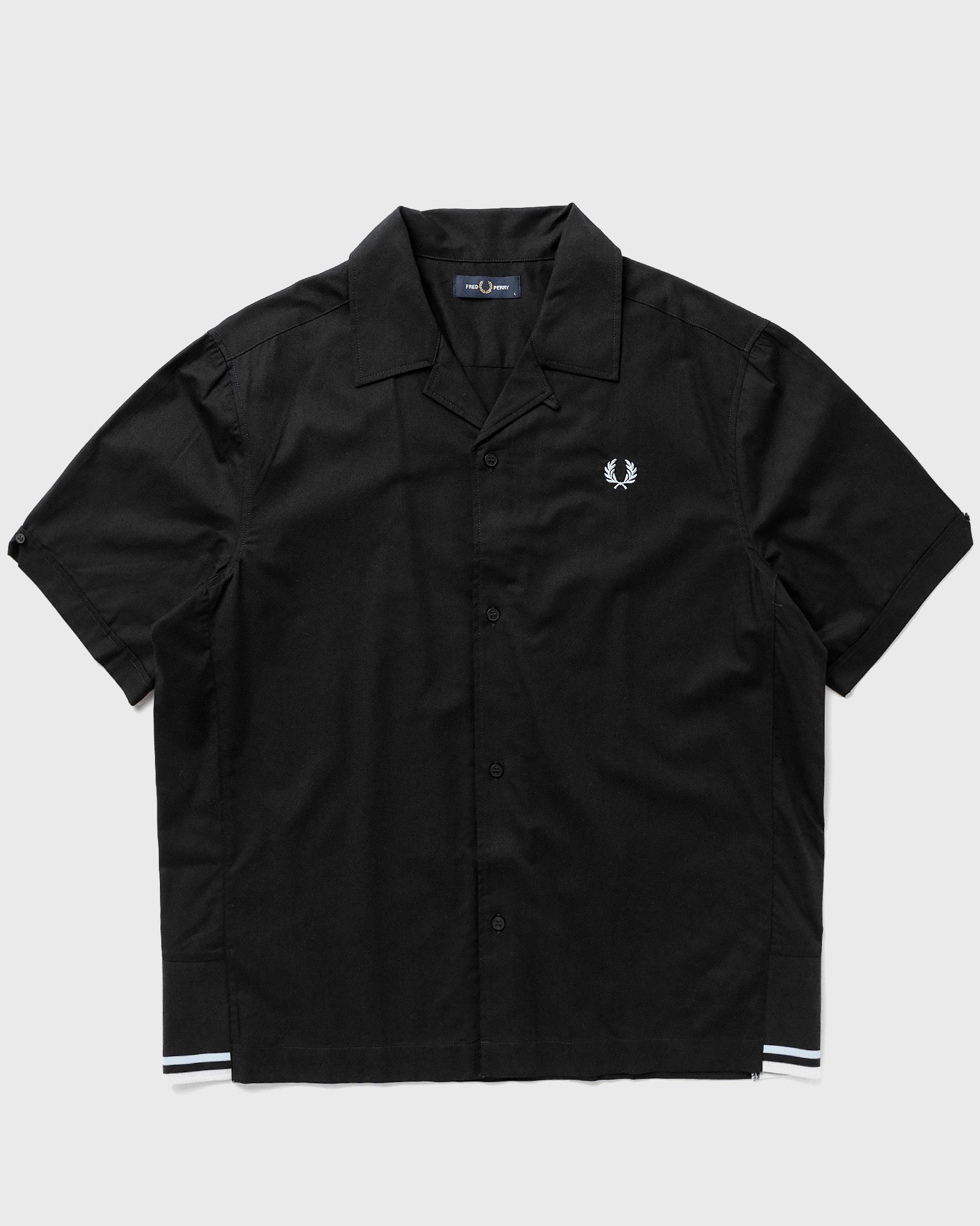 Tipped Hem Revere Collar Shirt