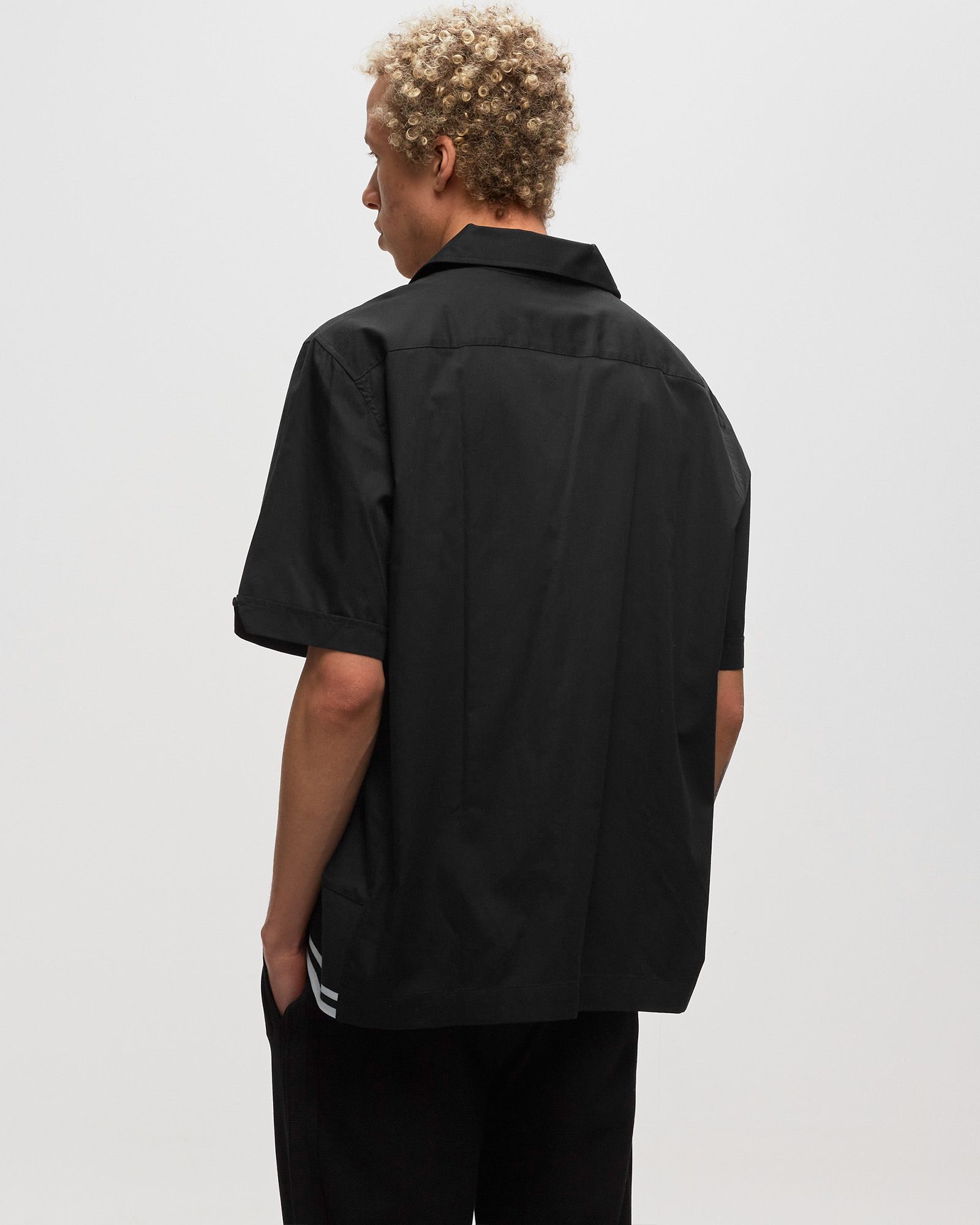 Tipped Hem Revere Collar Shirt