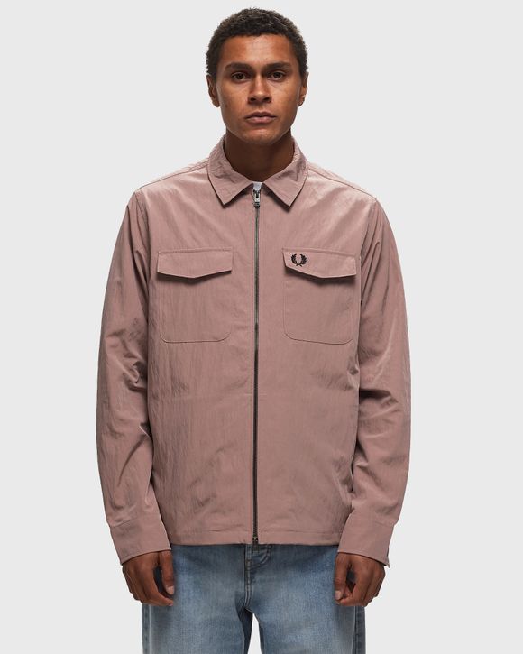 Fred Perry ZIP OVERSHIRT Pink | BSTN Store