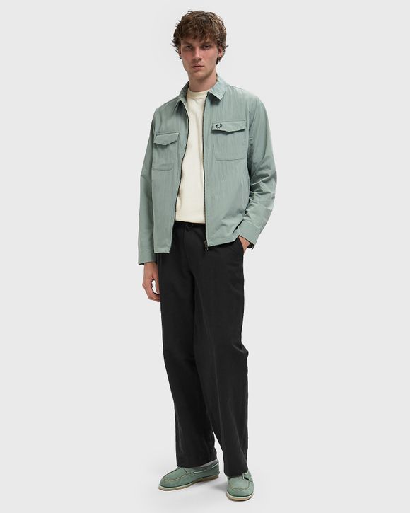 Fred Perry ZIP THROUGH OVERSHIRT Green | BSTN Store