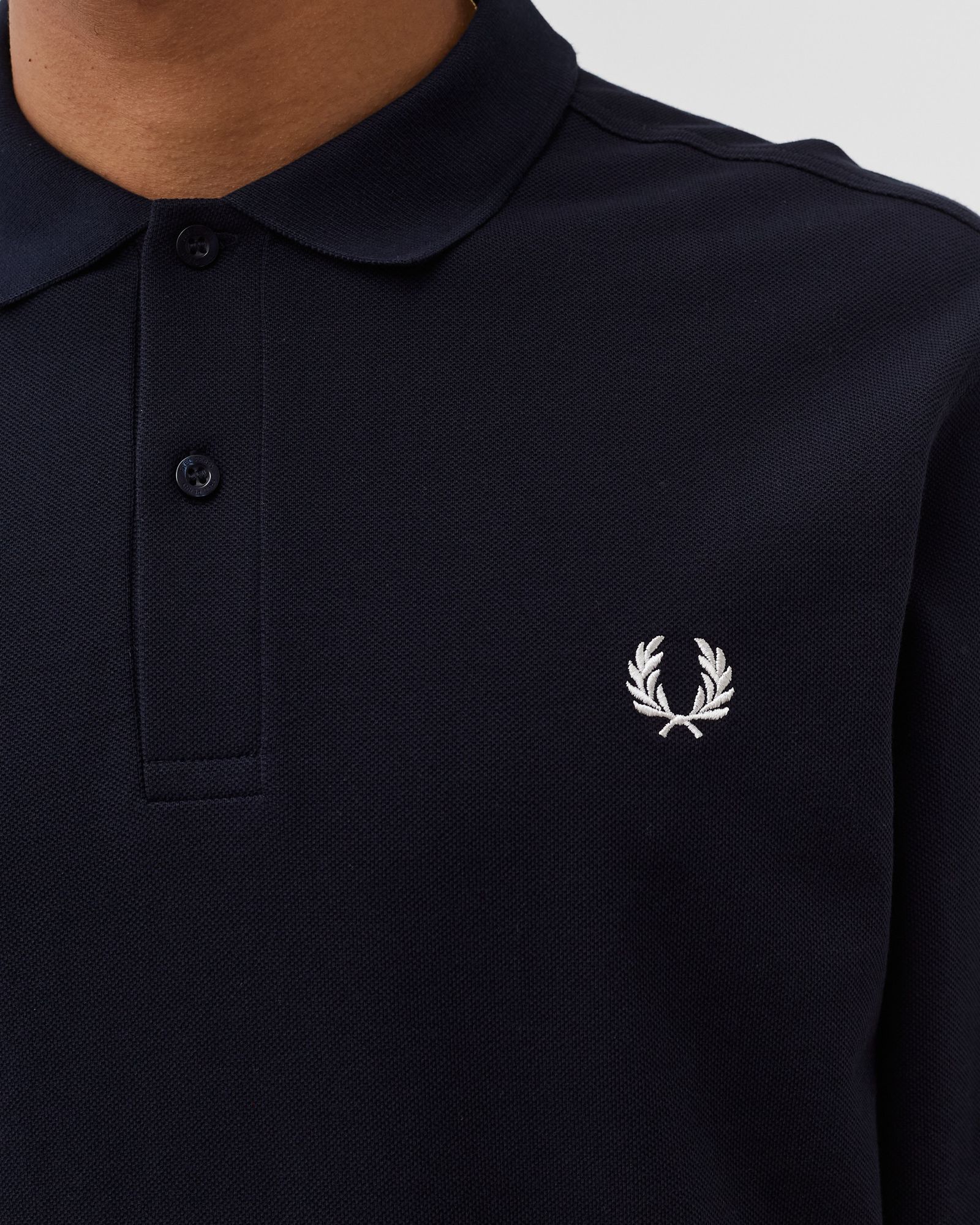 LS PLAIN FRED PERRY SHIRT