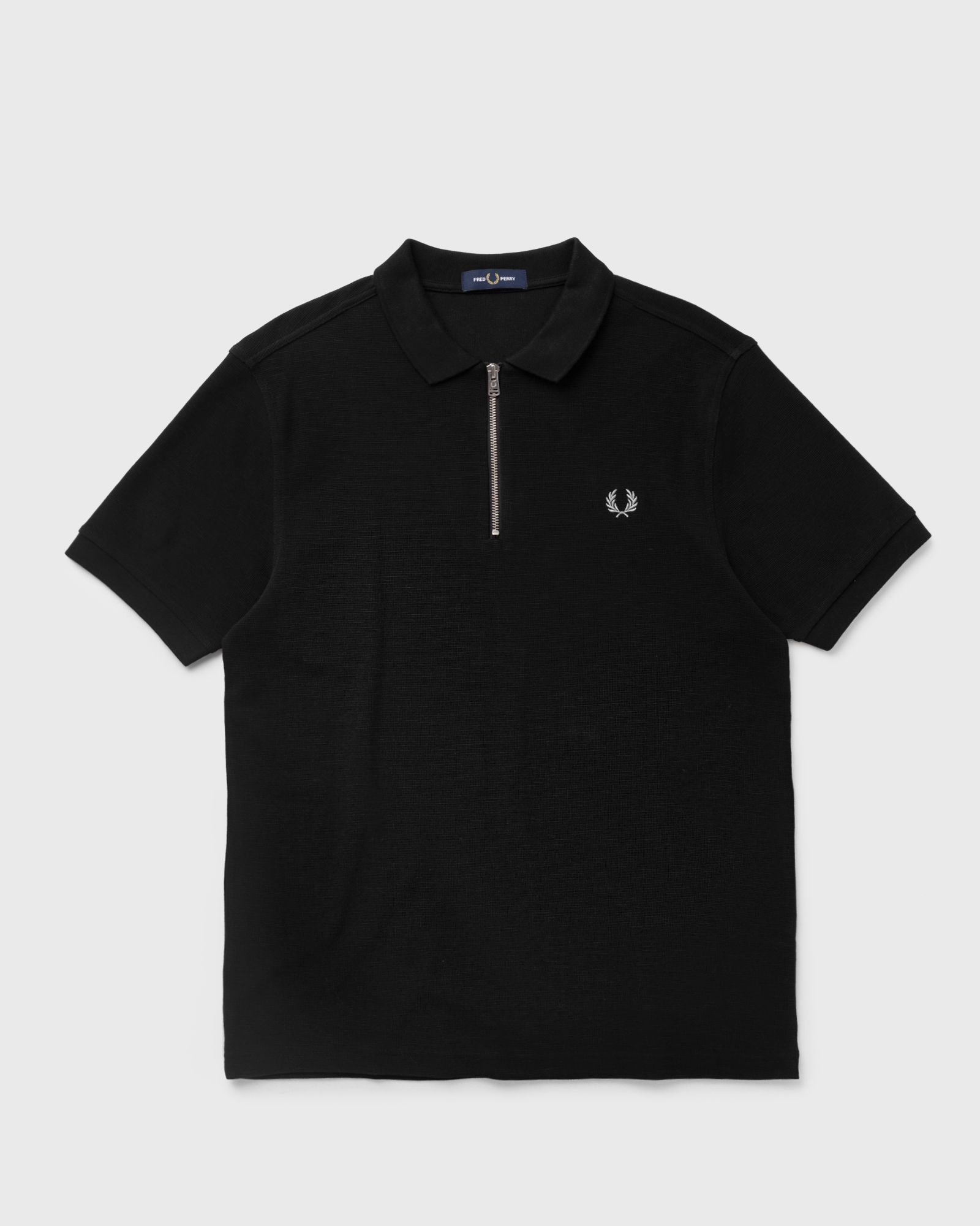 fred perry waffle texture polo shirt men polos