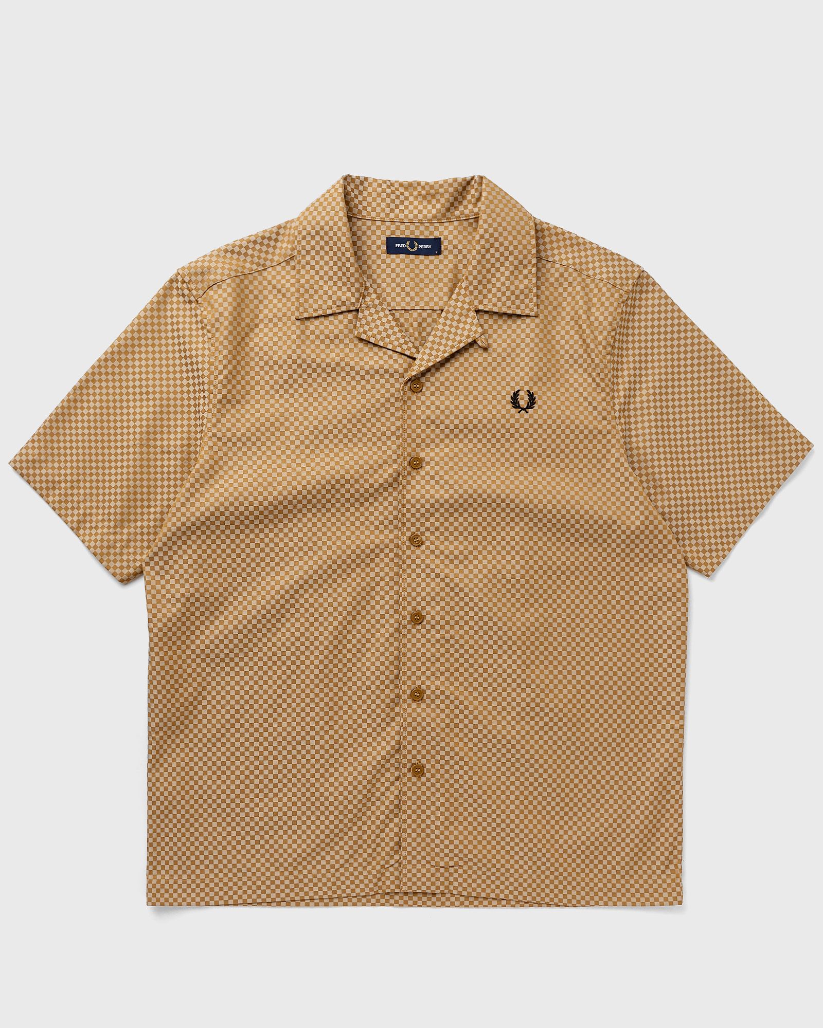 Chequerboard Revere Collar Shirt