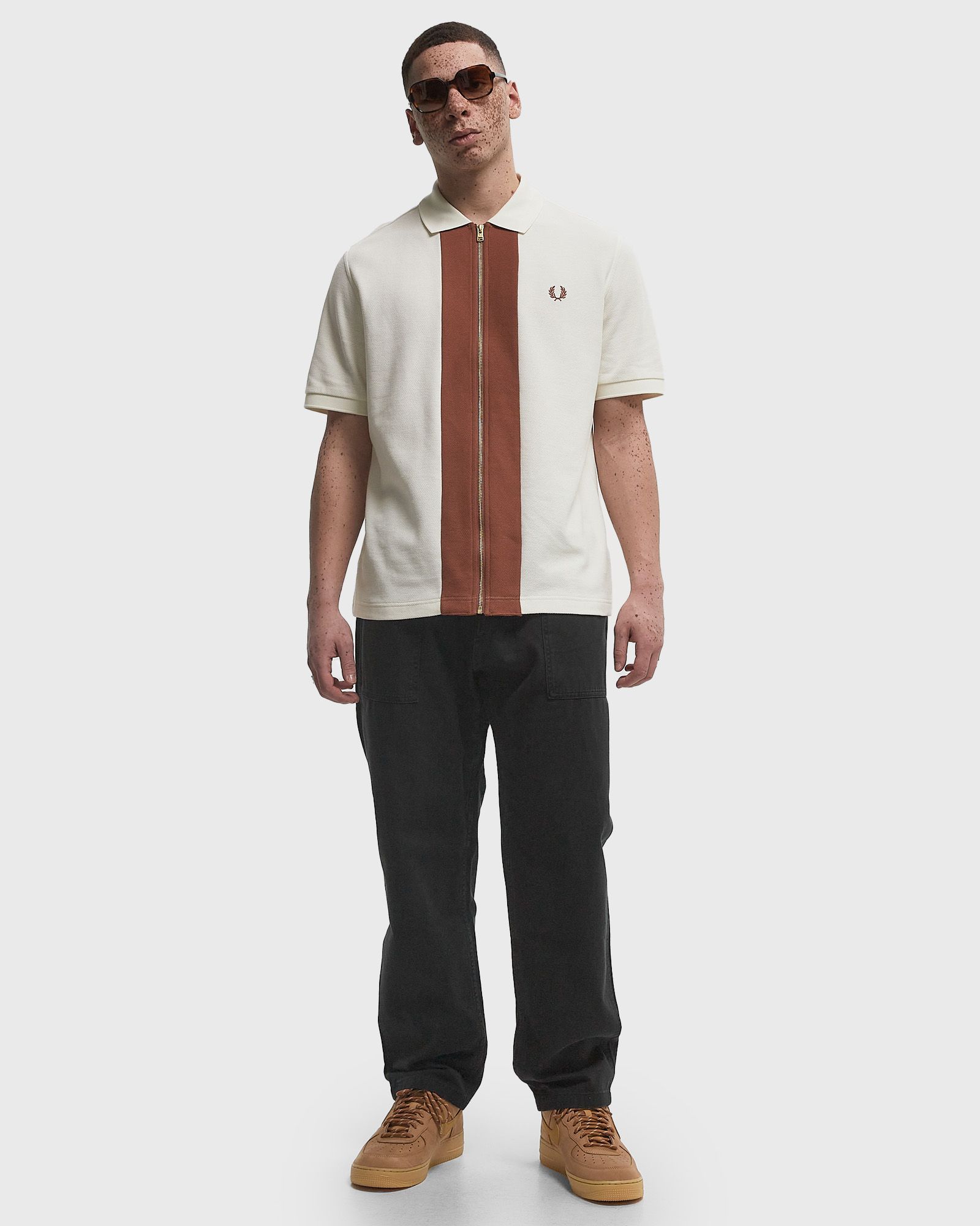 ZIP THROUGH POLO SHIRT