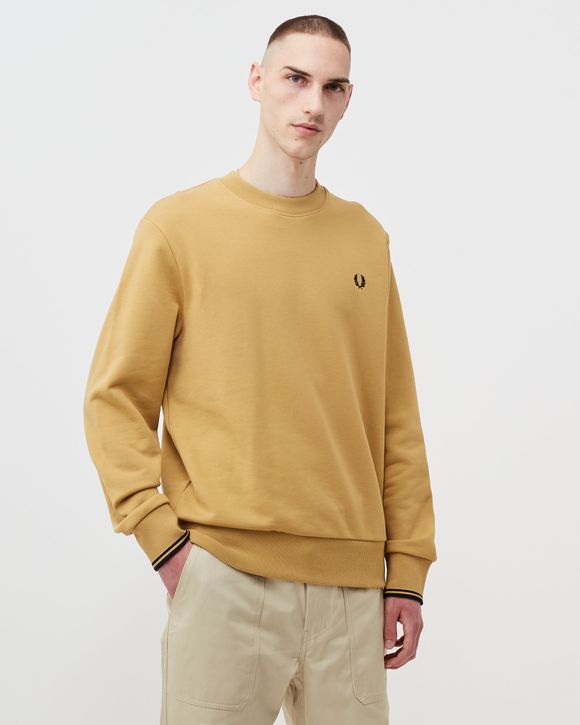 Fred perry best sale yellow sweatshirt