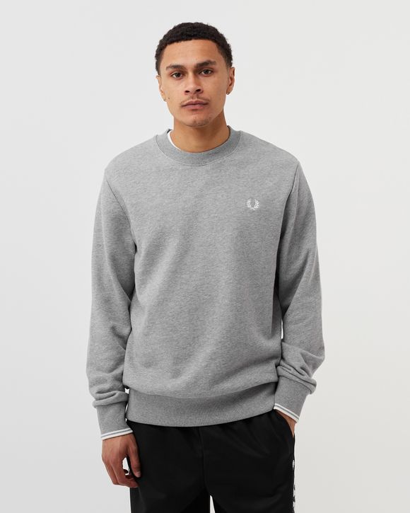 Fred Perry CREWNECK SWEATSHIRT Grey STEELMRL SNW SNW