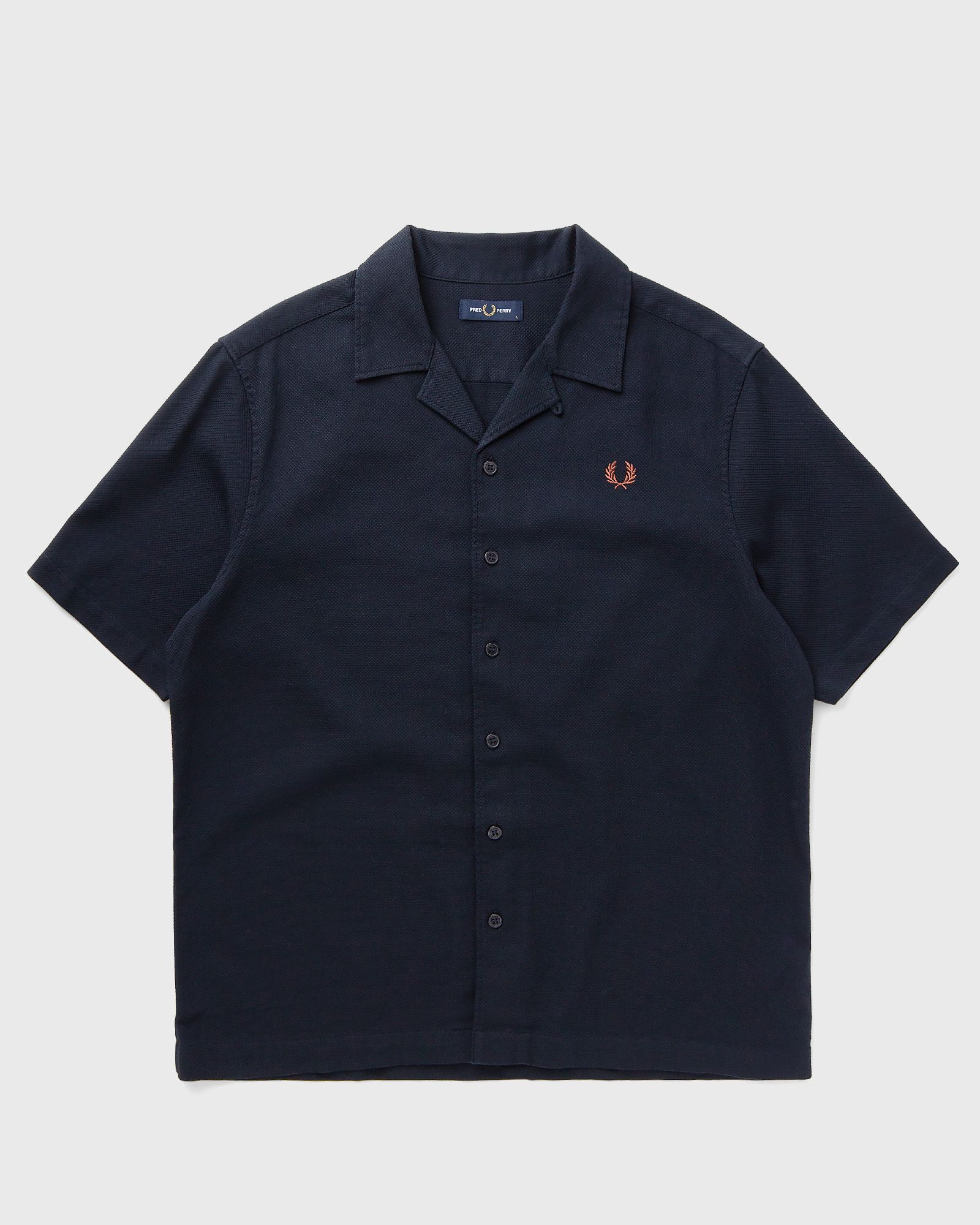 PIQUE TEXTURE REVERE COLLAR SH