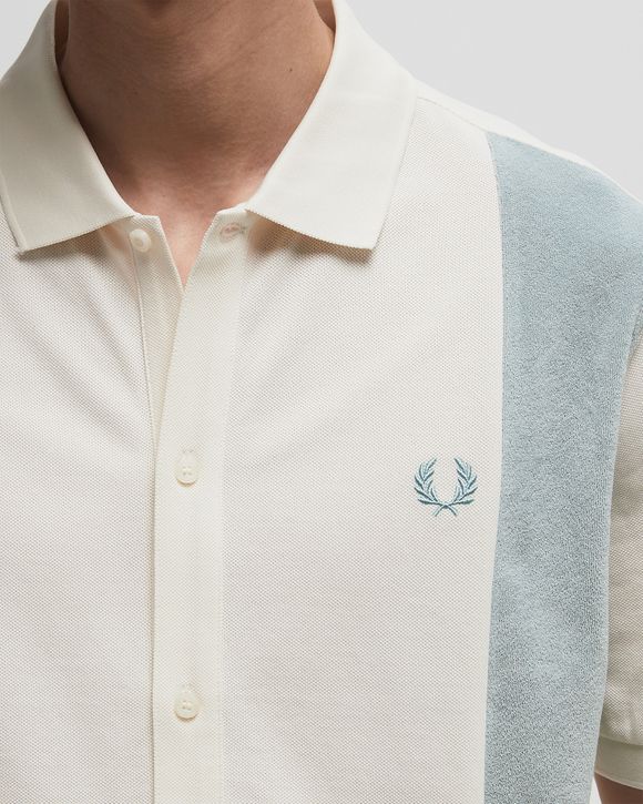 TOWELLING PANEL POLO SHIRT
