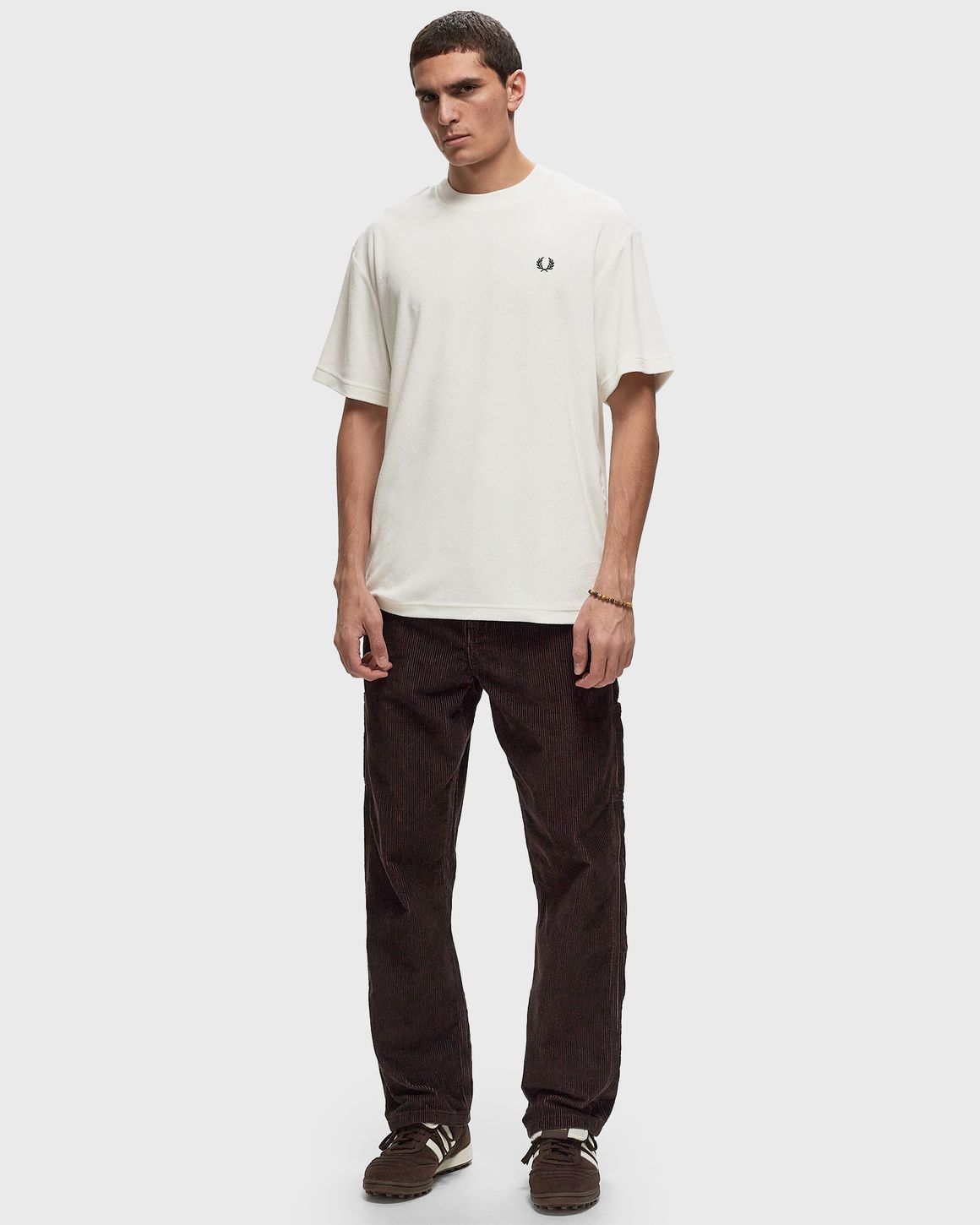 Tシャツ・カットソー FRED PERRY FW24 RELAXED TOWELLING T-SHIRT (M8570 129) FRED PERRY FW24 RELAXED TOWELLING T-SHIRT (M8570 129) (FRED