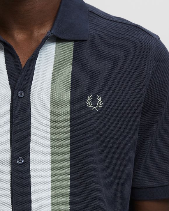 PANELLED BUTTON THROUGH POLOS