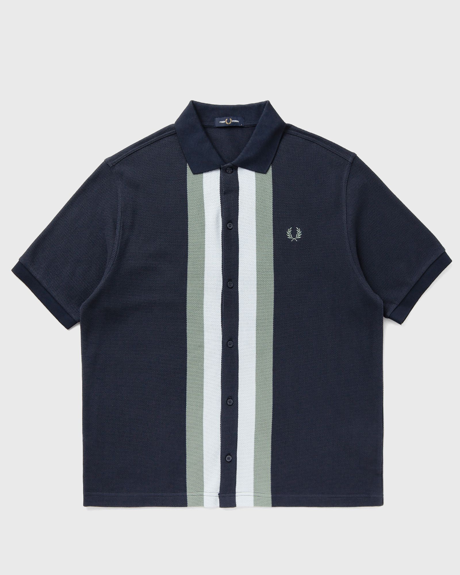 PANELLED BUTTON THROUGH POLOS