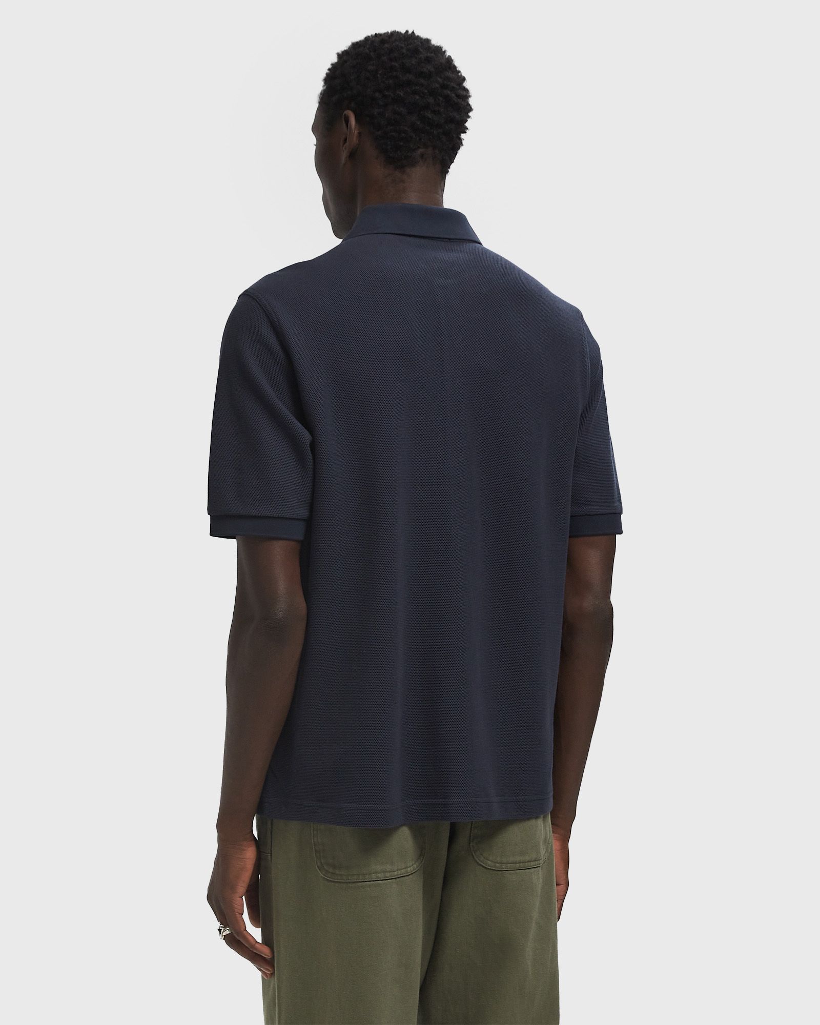 PANELLED BUTTON THROUGH POLOS