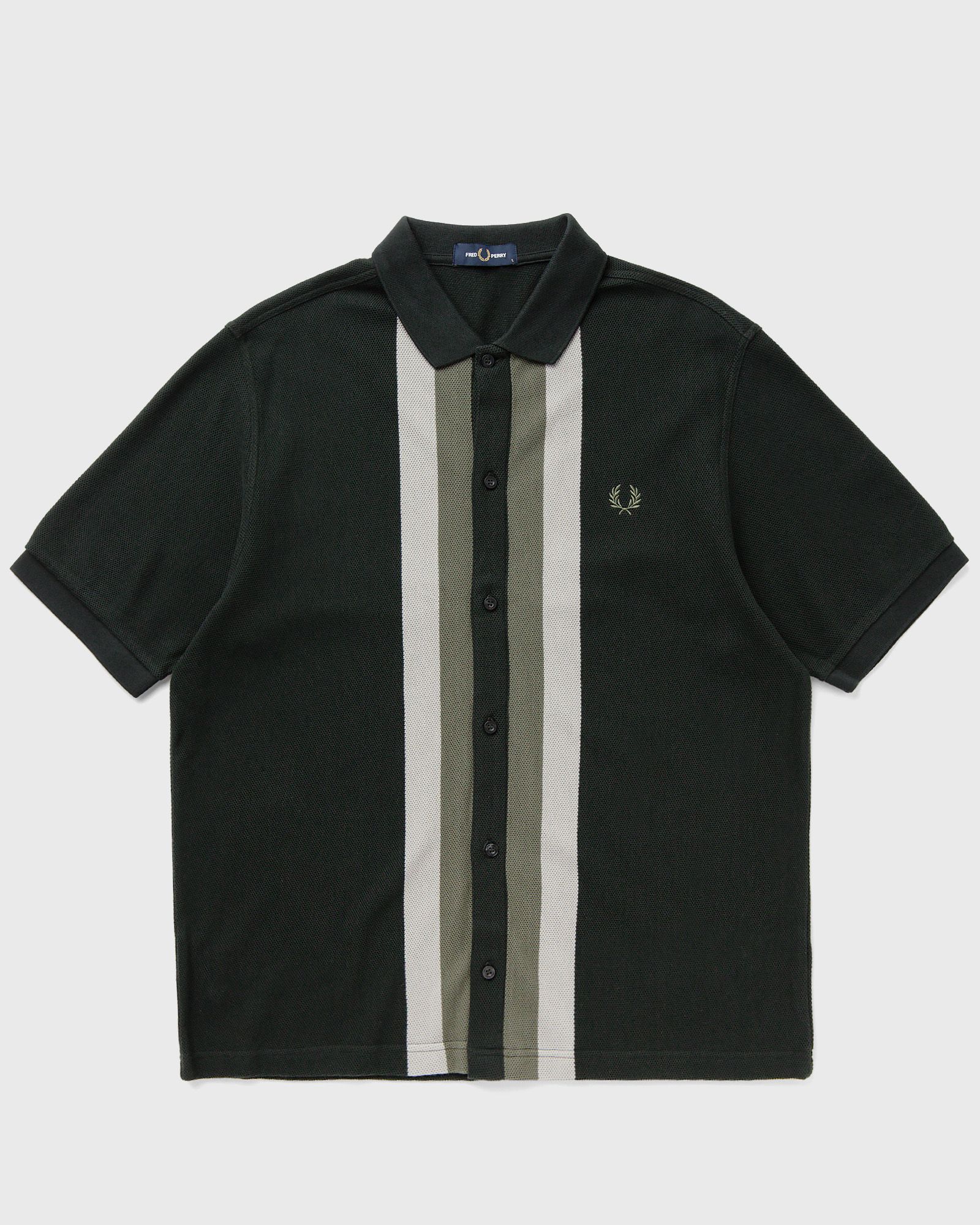 PANELLED BUTTON THROUGH POLO S