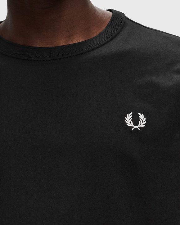 Fred Perry LONG SLEEVE CREW NECK T-SHIRT Black | BSTN Store