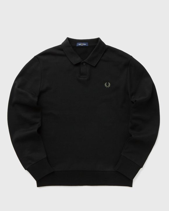 ◇FRED PERRY◇ Sport Collared Sweatshirt Black AFPM243870310 Collared Sweatshirt - Ecru | Men's Sweatshirts |Sports