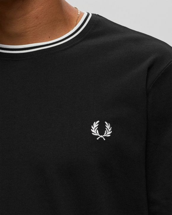 Fred Perry TWIN TIPPED T-SHIRT Black - BLACK