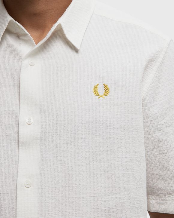 Fred Perry TEXTURED SEERSUCKER SHIRT White | BSTN Store