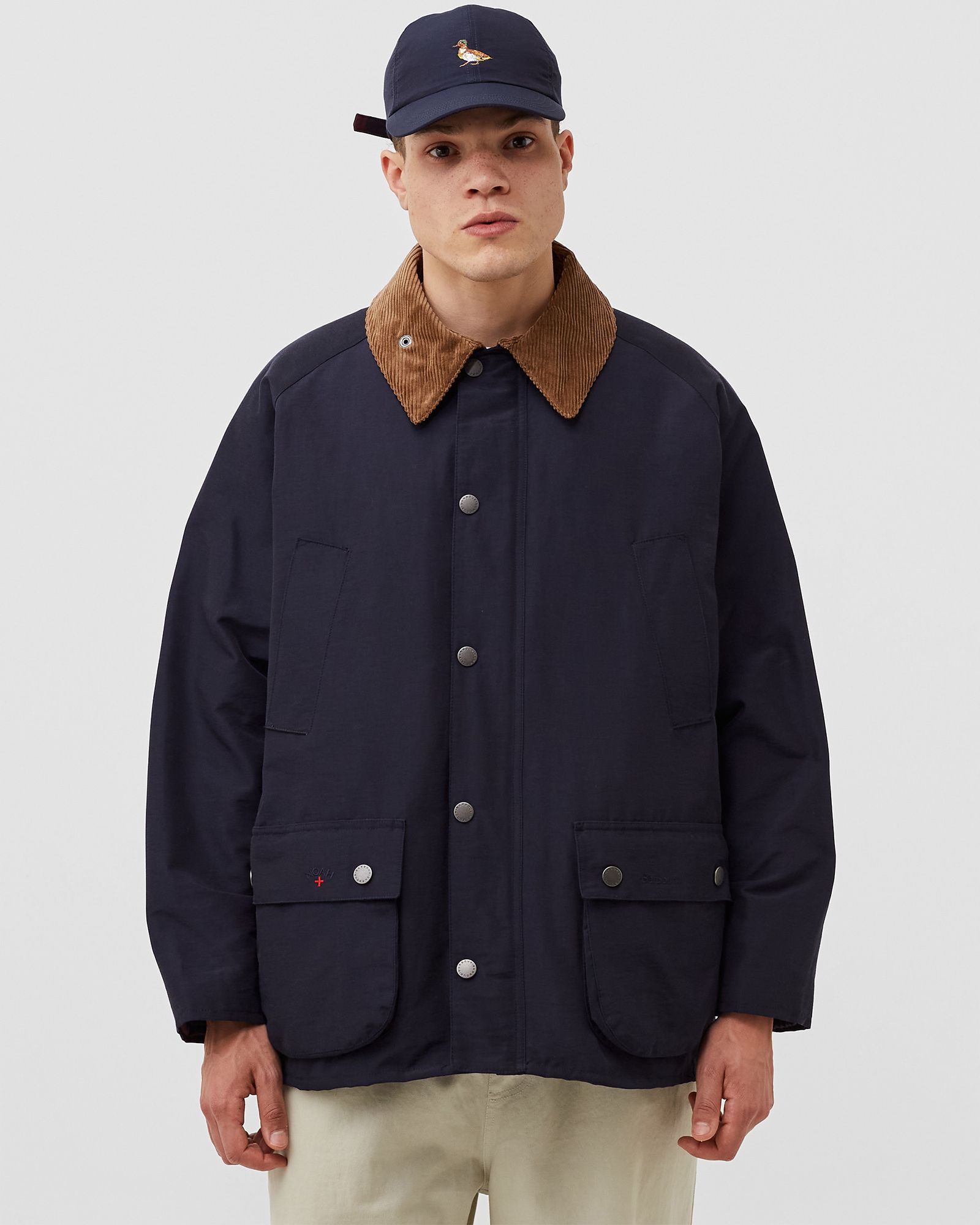 ジャケット・アウター Noah Barbour 60/40 Bedale Jacket Navy L Barbour Barbour x NOAH 60/40 Cas Jacket Blue | BSTN Store