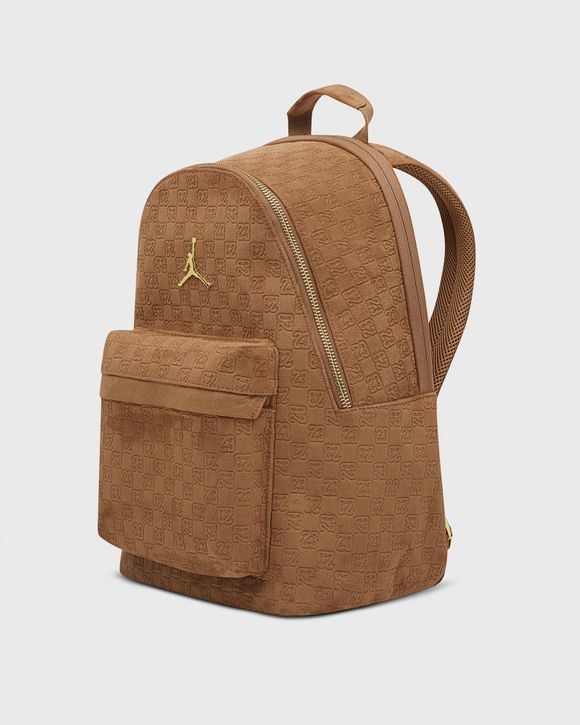 SUEDE MONOGRAM BACKPACK