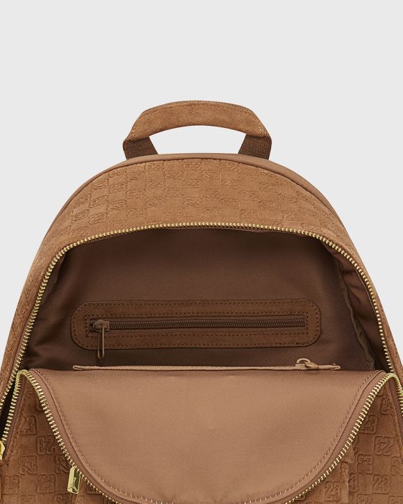 SUEDE MONOGRAM BACKPACK
