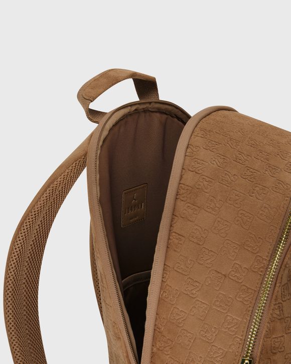 SUEDE MONOGRAM BACKPACK