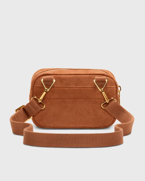 SUEDE MONOGRAM CAMERA BAG