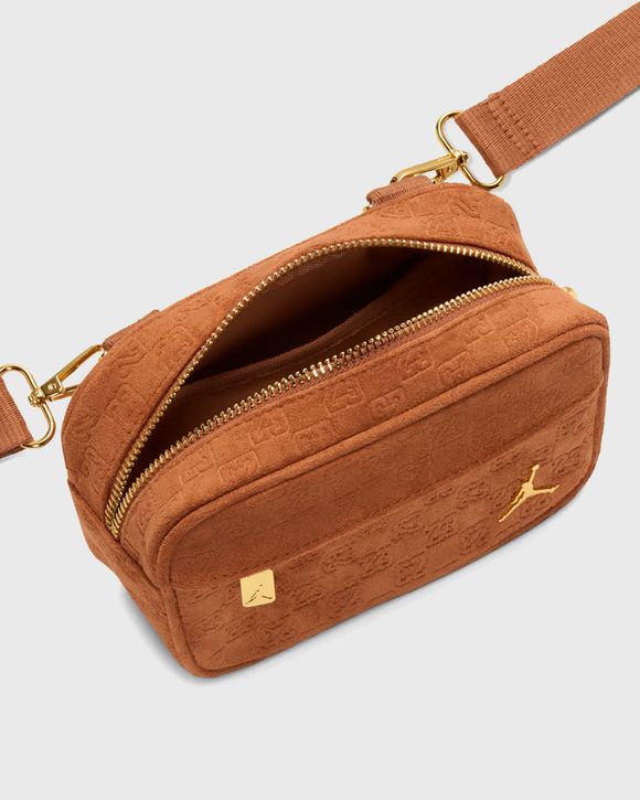 SUEDE MONOGRAM CAMERA BAG