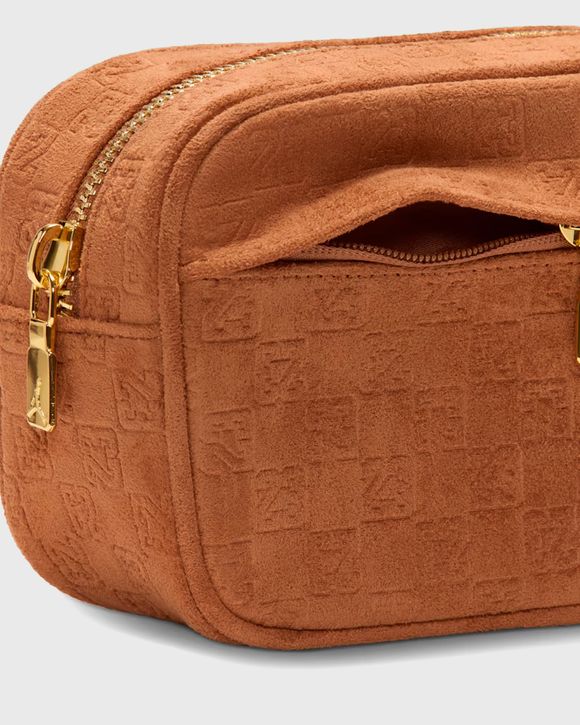 SUEDE MONOGRAM CAMERA BAG