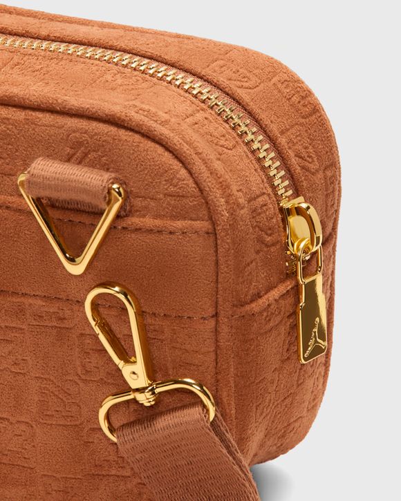 SUEDE MONOGRAM CAMERA BAG
