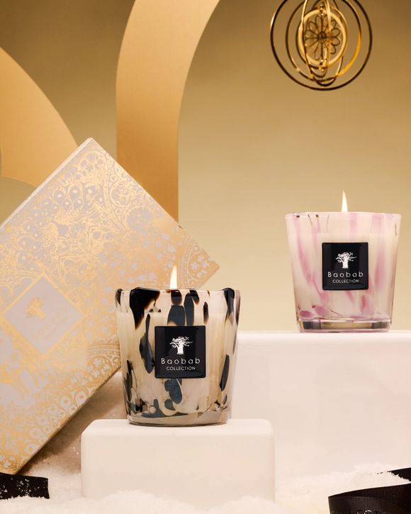 Duo candles Pearls MAX08 Black-White - 180GR