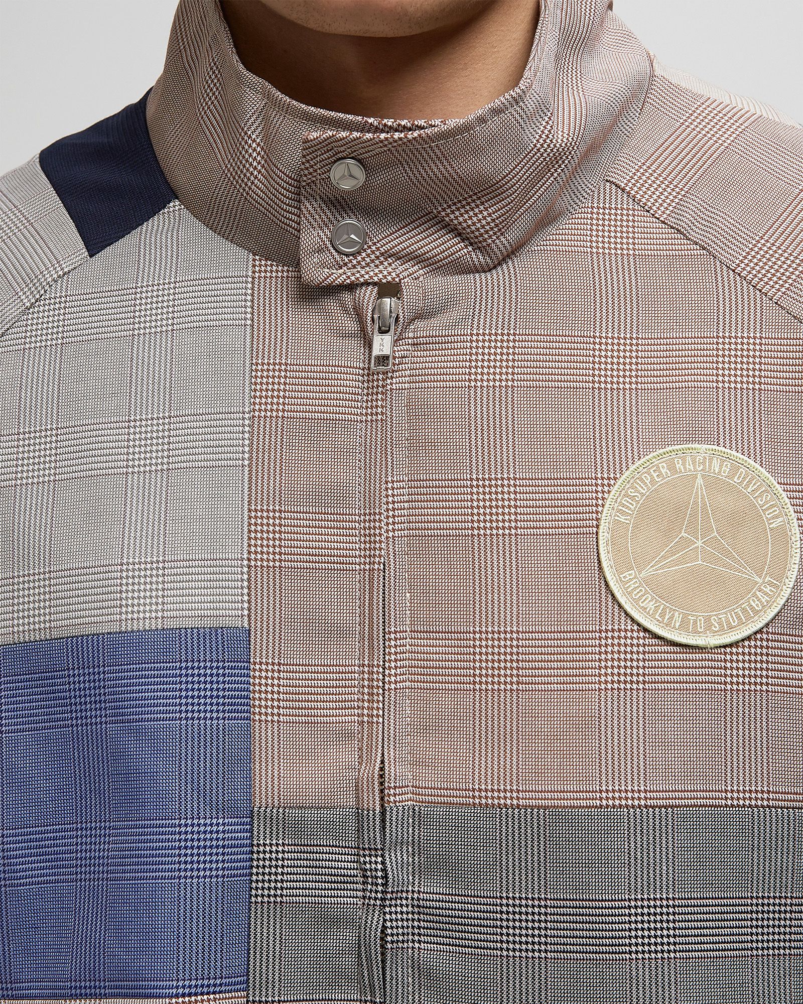 X Mercedes Benz Patchwork Car Coat