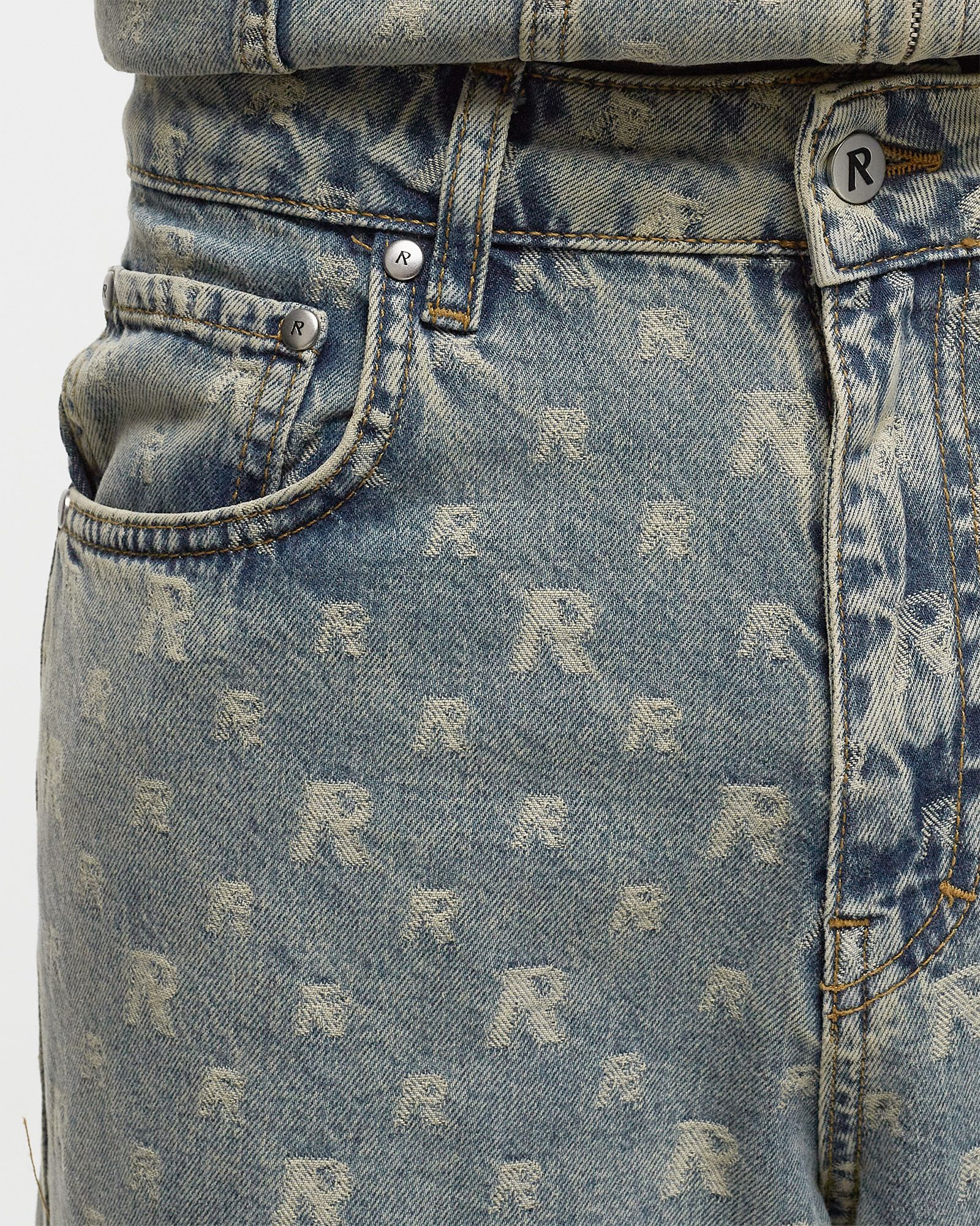 R3 MONOGRAM BAGGY DENIM