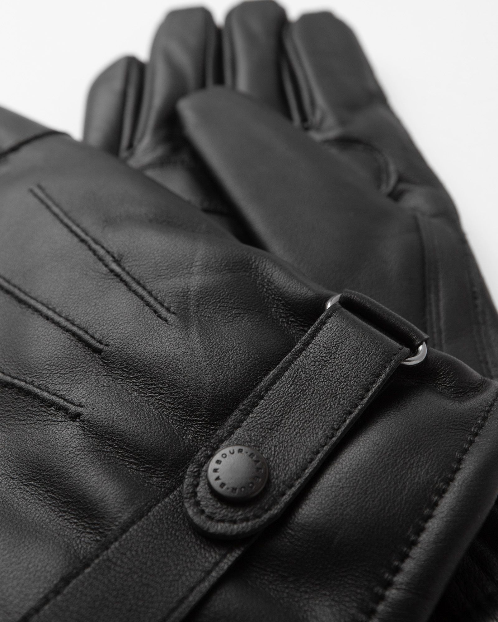 Barbour White Label Burnished  Leather Gloves