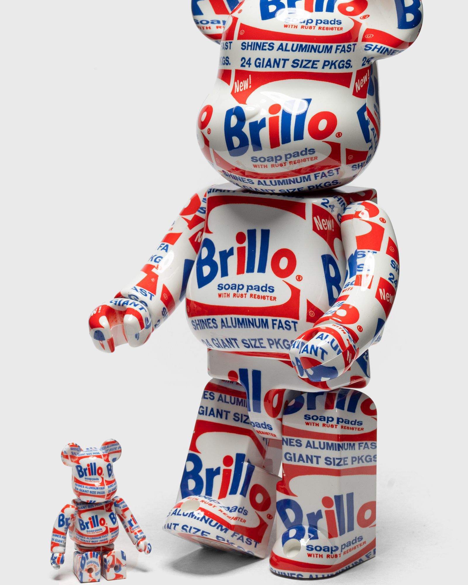 BEARBRICK ANDY WARHOL BRILLO BOX 2-PACK 400%