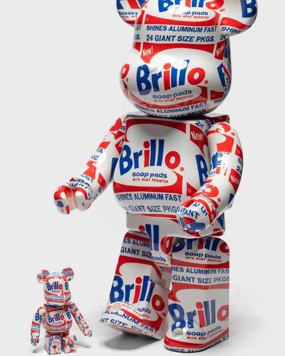 Medicom Bearbrick 400% Andy Warhol Brillo 2022 2-Pack