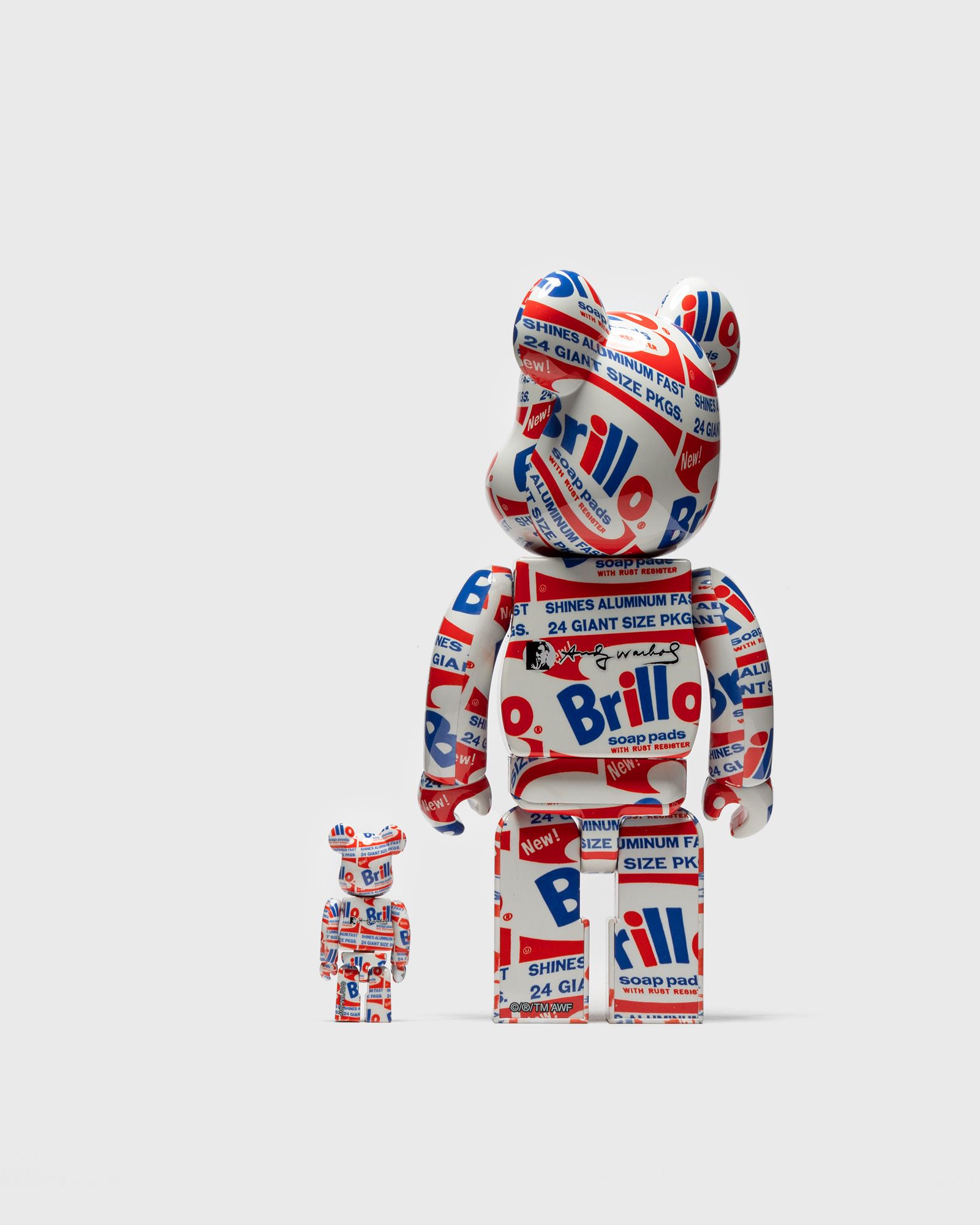 BEARBRICK ANDY WARHOL BRILLO BOX 2-PACK 400%