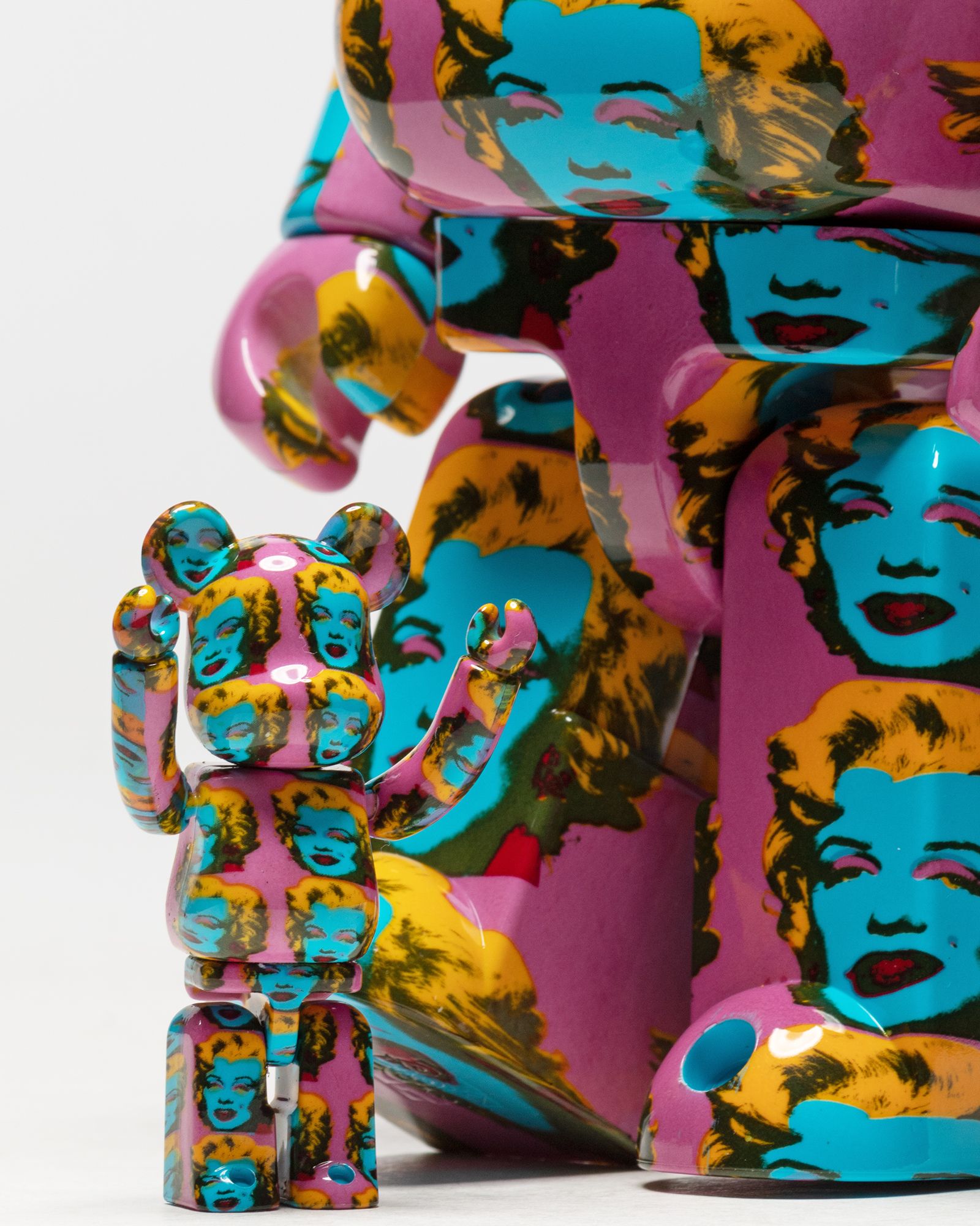 BEARBRICK 400% ANDY WARHOL MARILYN MONROE #2 2-PACK