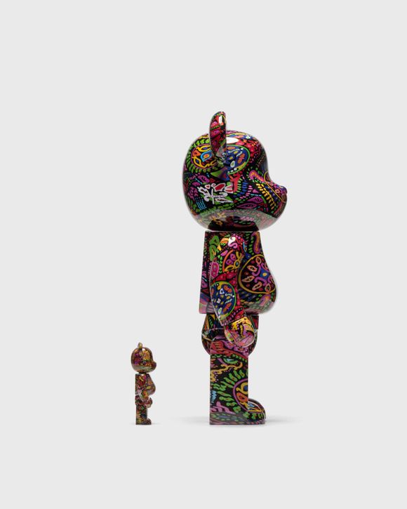 MEDICOM BEARBRICK % PSYCHEDELIC PAISLEY 2 PACK Multi   Multi