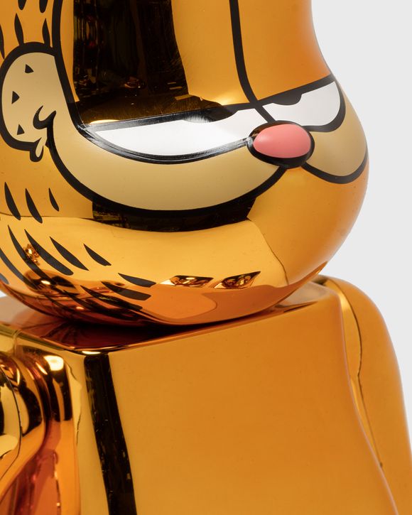 MEDICOM BEARBRICK 400% GARFIELD GOLD CHROME 2-PACK Multi | BSTN Store