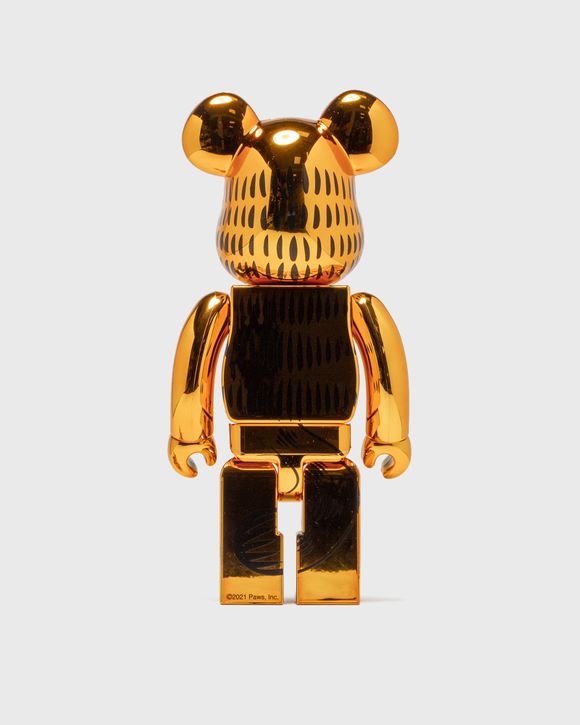 MEDICOM BEARBRICK 1000% GARFIELD GOLD CHROME Gold