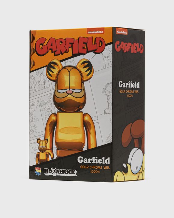 MEDICOM BEARBRICK 1000% GARFIELD GOLD CHROME Gold | BSTN Store