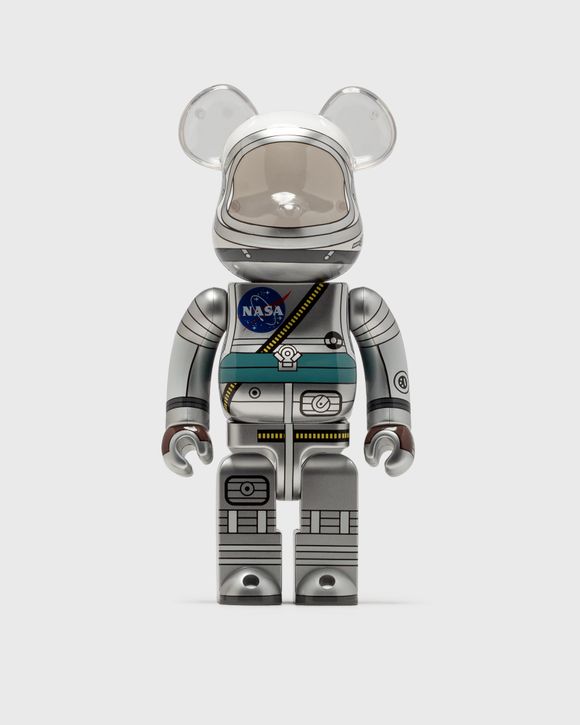 MEDICOM BEARBRICK 1000% PROJECT MERCURY ASTRONAUT Silver | BSTN Store