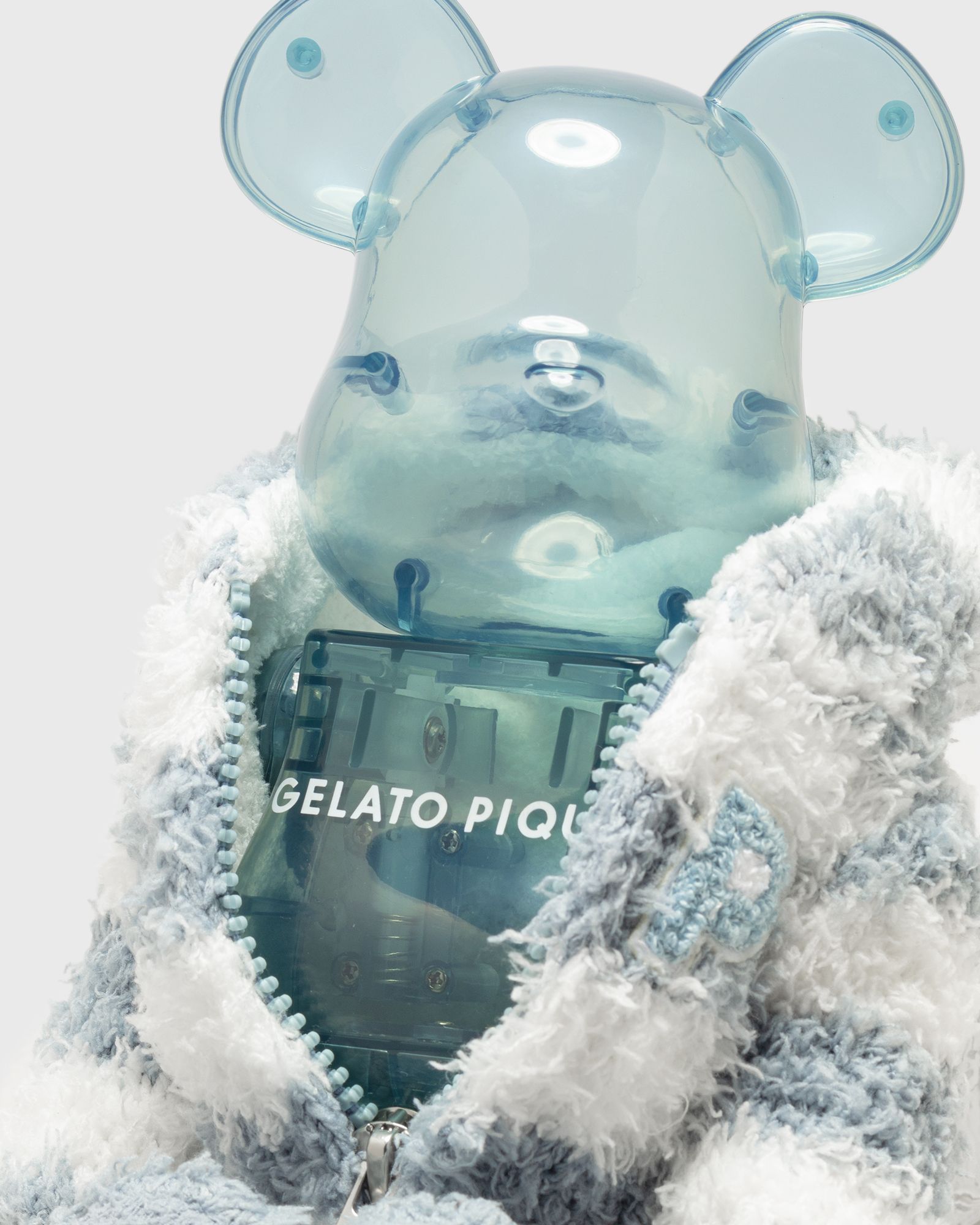 BEARBRICK 400% GELATO PIQUE MINT WHITE